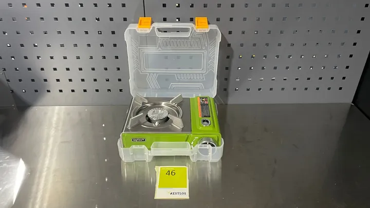 Mobiler Gaskocher im Kunststoffkoffer